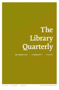 Agosto, D. E., Magee, R. M., Dickard, M., & Forte, A. (2016). Teens, technology, and libraries: An uncertain relationship. Library Quarterly, 86(3), 1-21. https://doi.org/10.1086/686673